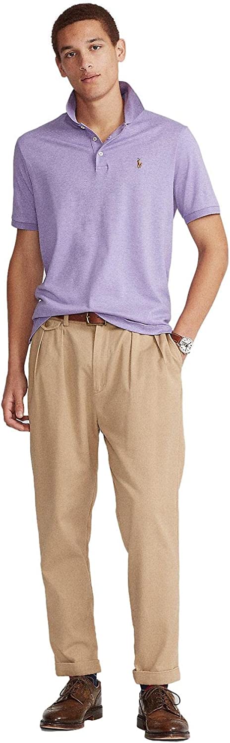 POLO RALPH LAUREN Men's Short Sleeve Knit Pima Polo