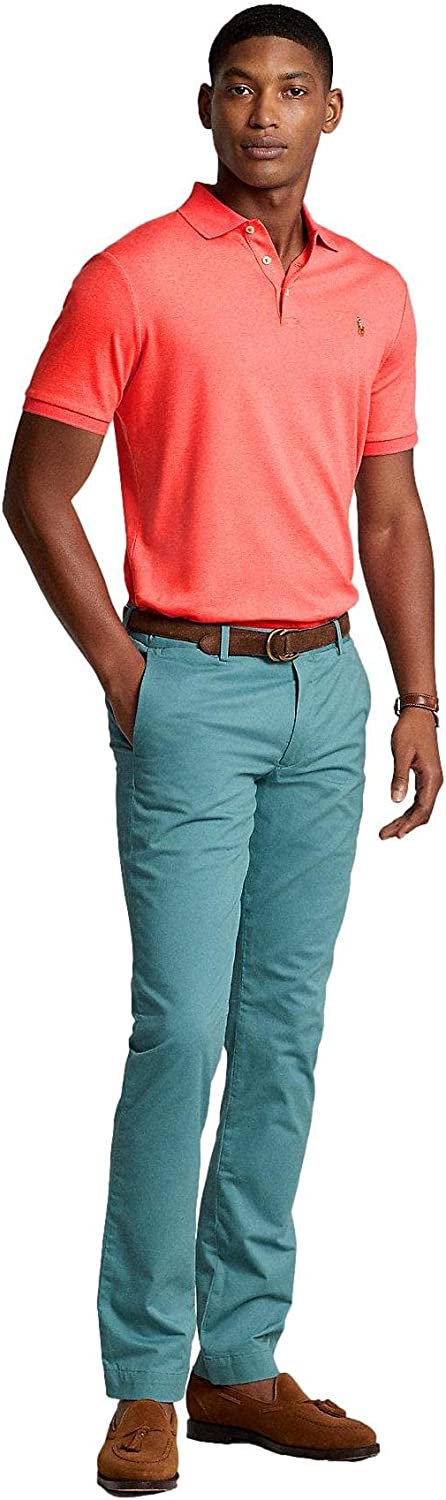 POLO RALPH LAUREN Men's Short Sleeve Knit Pima Polo