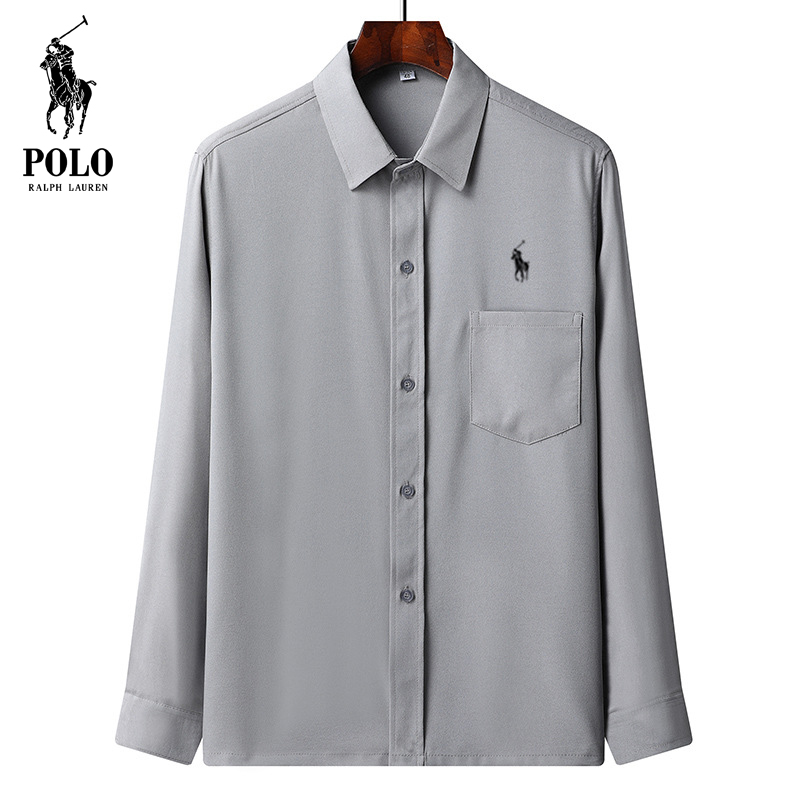 Ralph Lauren Men's Summer loose large size long sleeve shirt