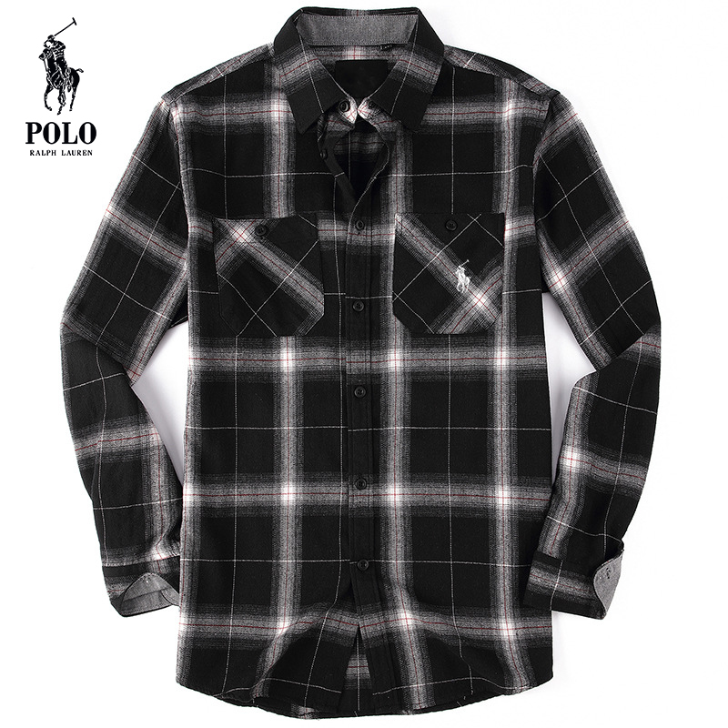 Ralph Lauren Men's flannel plaid shirt（Last day of limited time specials）