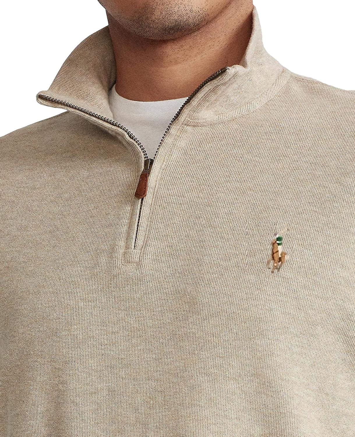 POLO RALPH LAUREN Men's Classic Estate-Rib Quarter-Zip Pullover Sweater