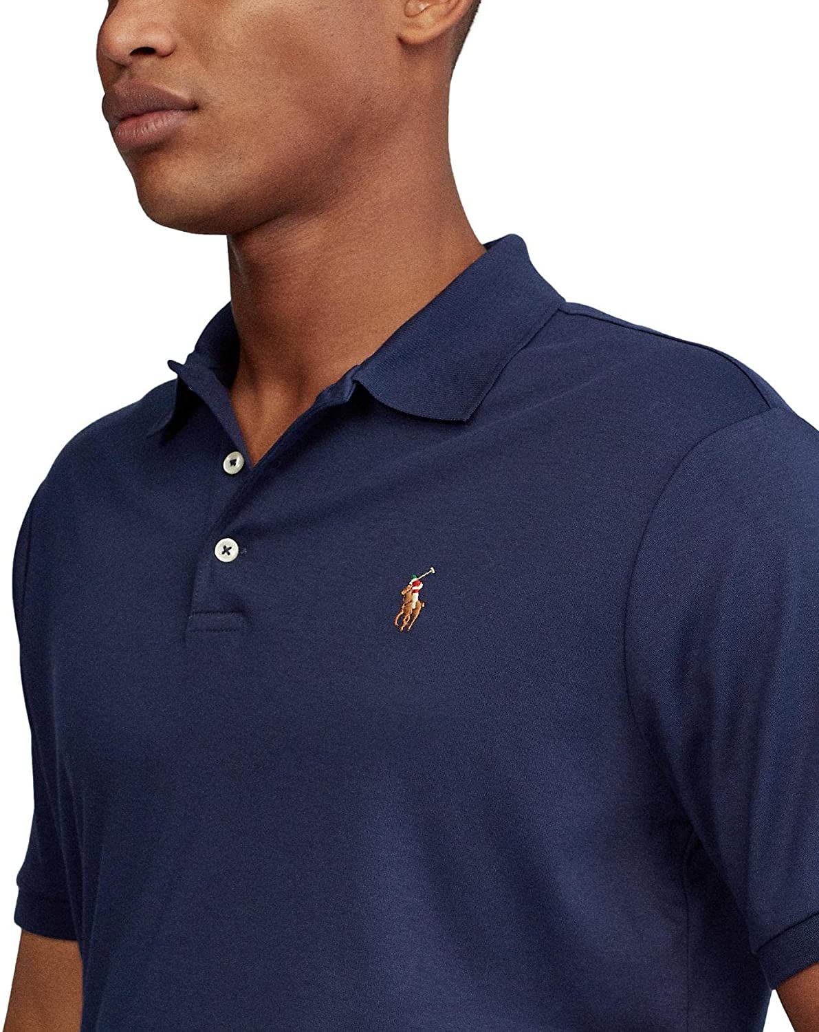 POLO RALPH LAUREN Men's Short Sleeve Knit Pima Polo