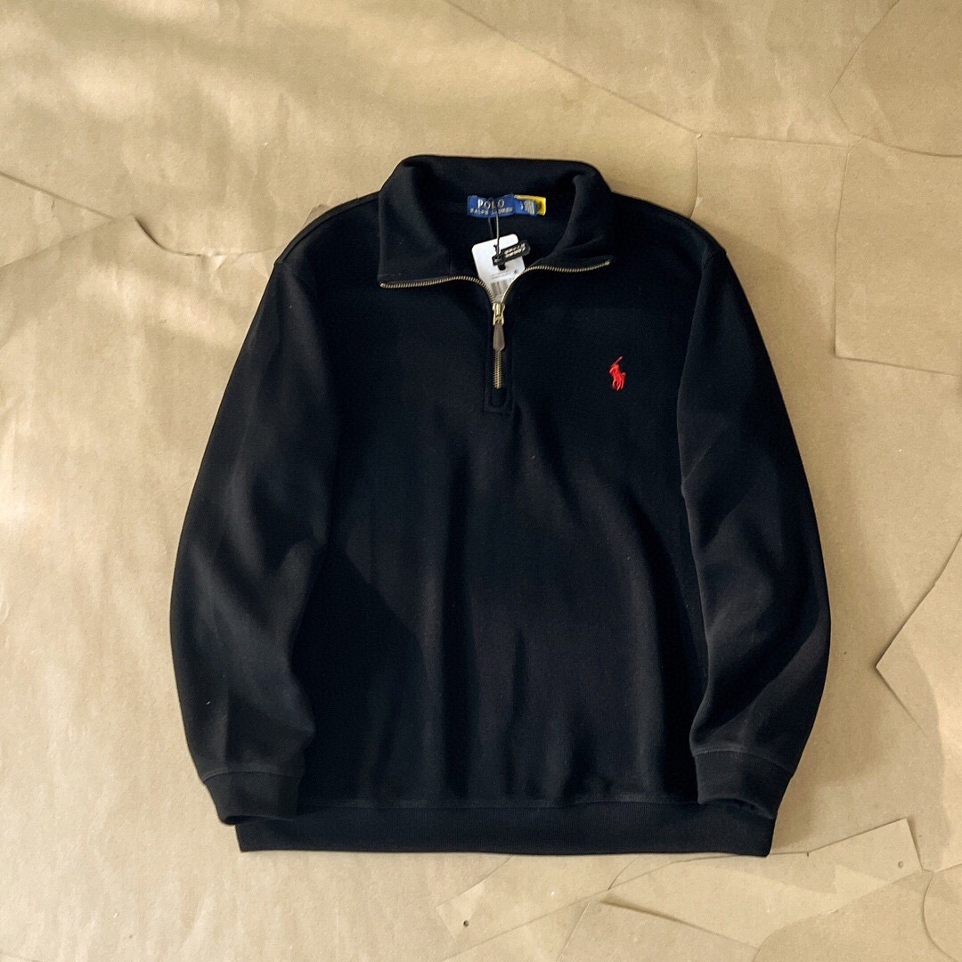 Ralph Lauren Men's Half zip stand collar sweatshirt jacket