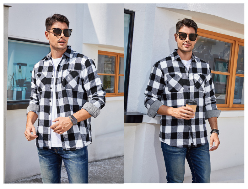 Ralph Lauren Men's flannel plaid shirt（Last day of limited time specials）