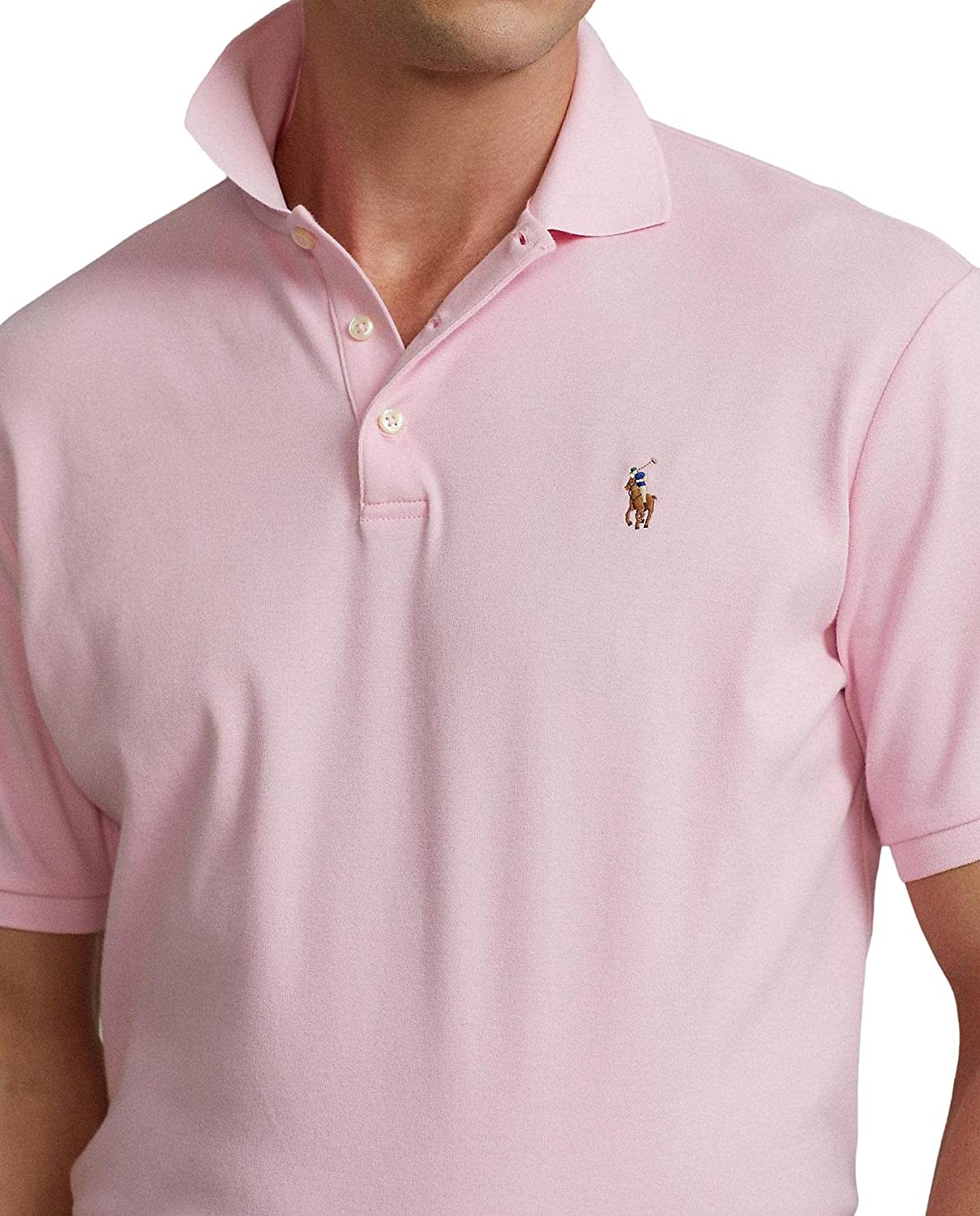 POLO RALPH LAUREN Men's Short Sleeve Knit Pima Polo