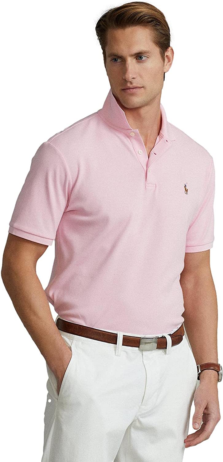 POLO RALPH LAUREN Men's Short Sleeve Knit Pima Polo