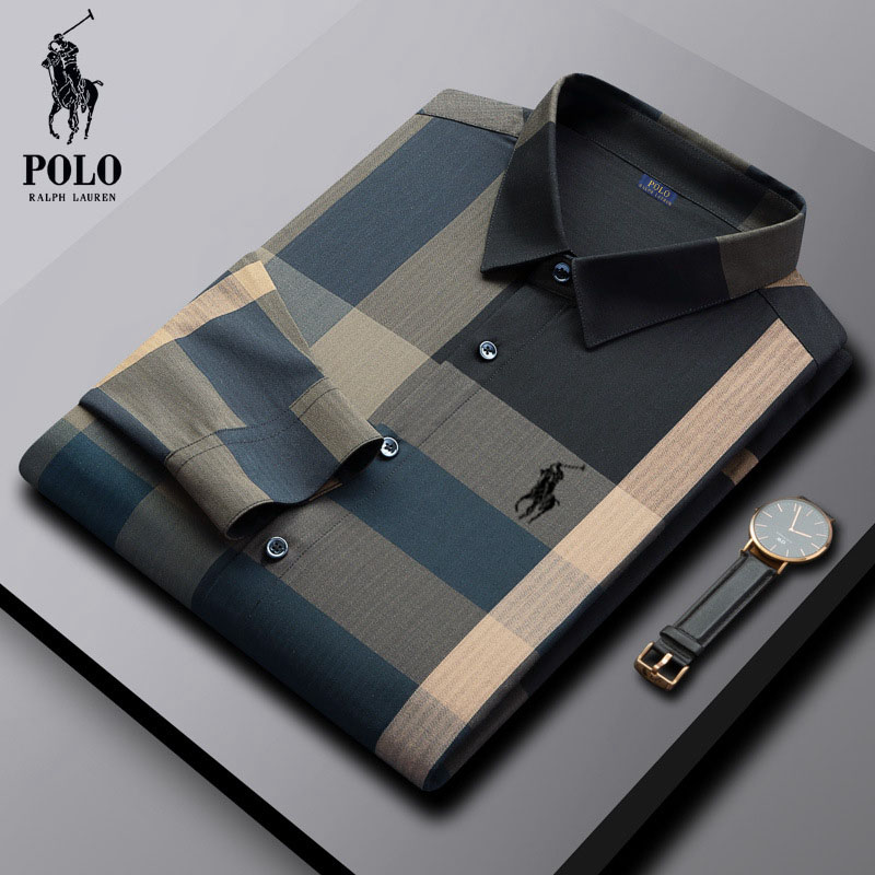 Ralph Lauren® Spring and Autumn Men's Fashion Trendy Plaid Shirt