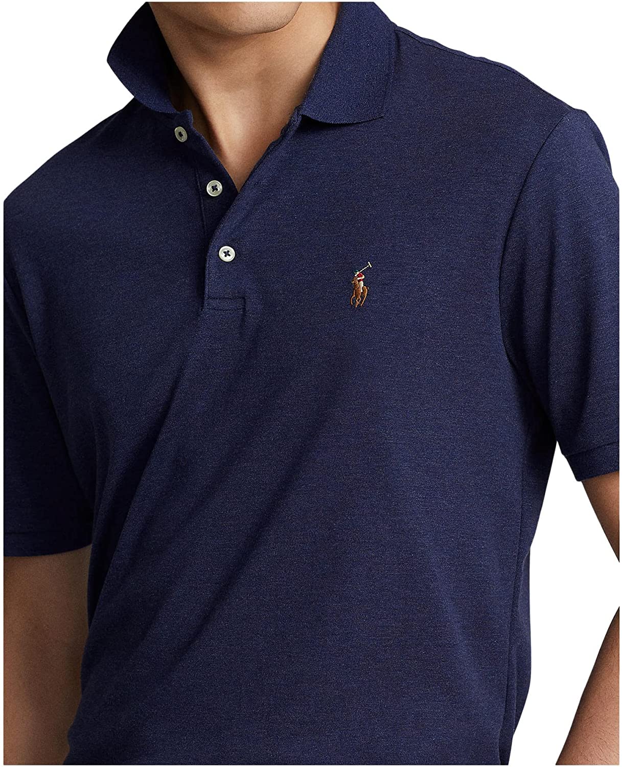 POLO RALPH LAUREN Men's Short Sleeve Knit Pima Polo
