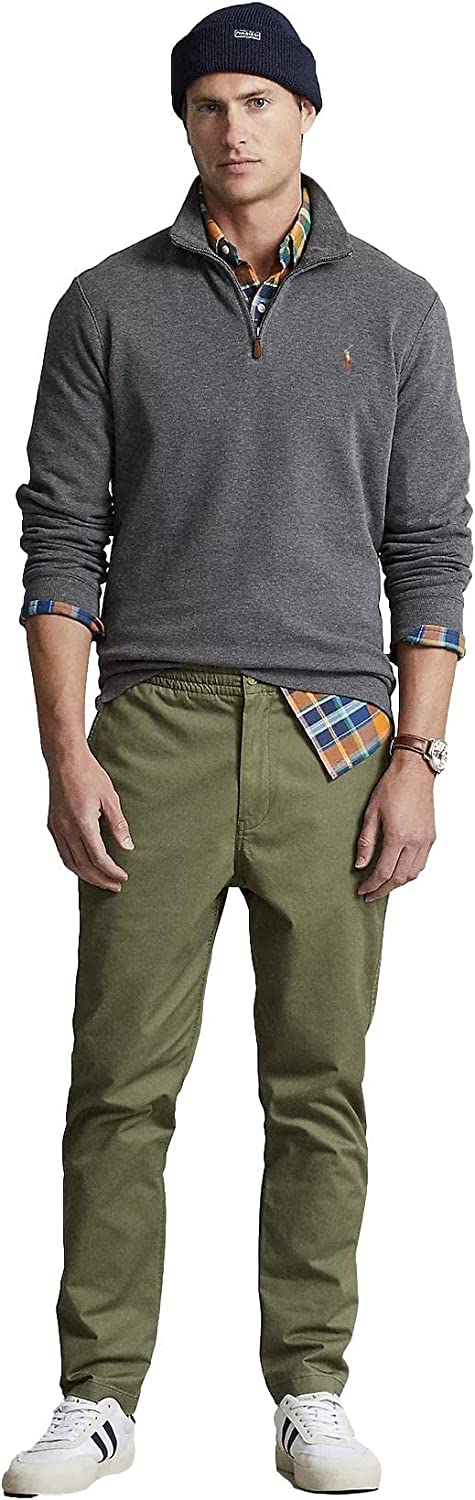 POLO RALPH LAUREN Men's Classic Estate-Rib Quarter-Zip Pullover Sweater