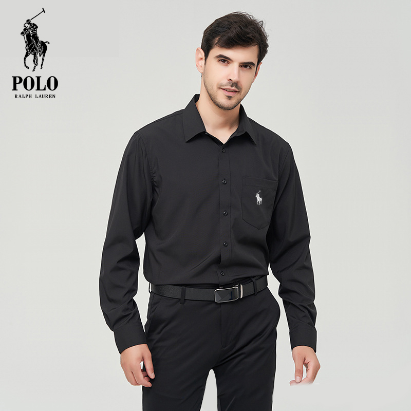Ralph Lauren Men's Hot style Popular stretch solid color casual  shirt