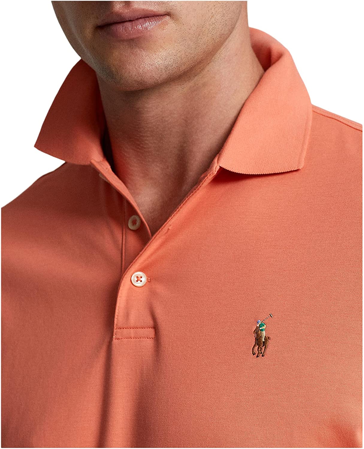 POLO RALPH LAUREN Men's Short Sleeve Knit Pima Polo