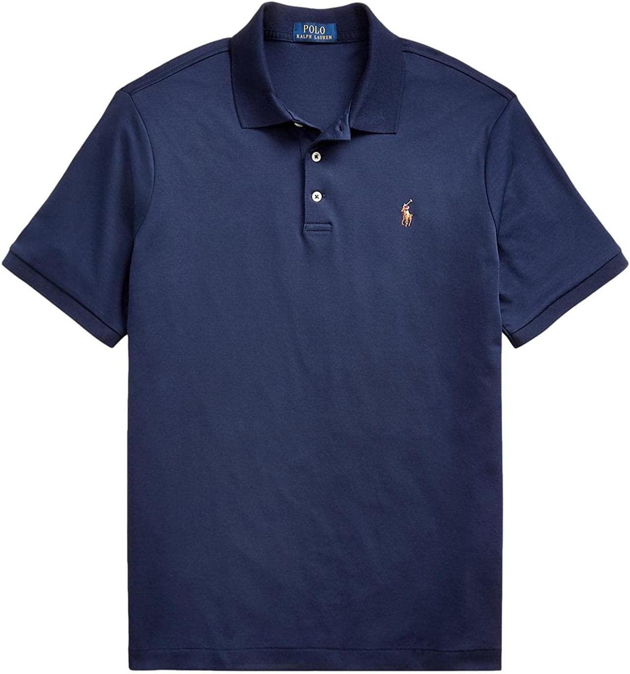 POLO RALPH LAUREN Men's Short Sleeve Knit Pima Polo