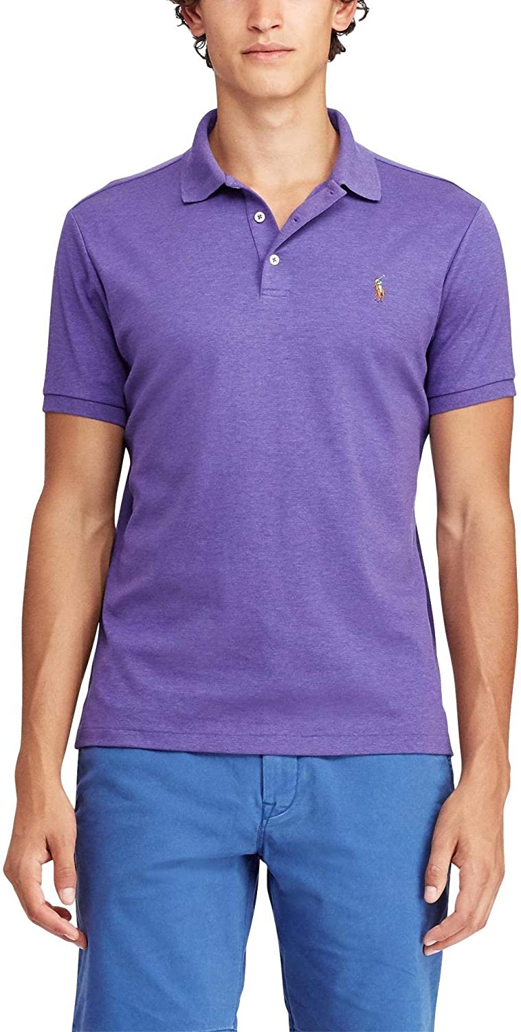 POLO RALPH LAUREN Men's Short Sleeve Knit Pima Polo