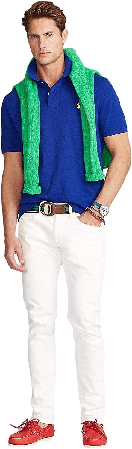 POLO RALPH LAUREN Men's Short Sleeve Knit Pima Polo