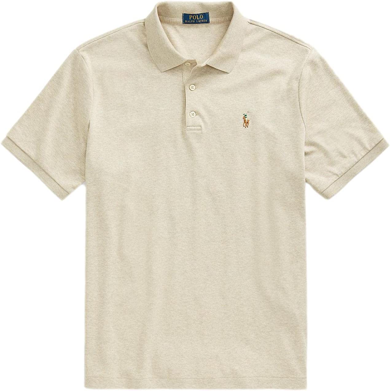POLO RALPH LAUREN Men's Short Sleeve Knit Pima Polo