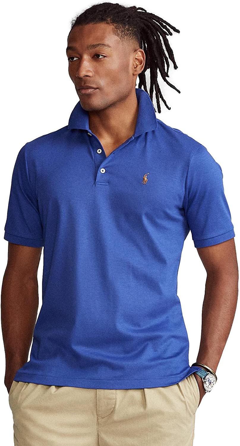 POLO RALPH LAUREN Men's Short Sleeve Knit Pima Polo