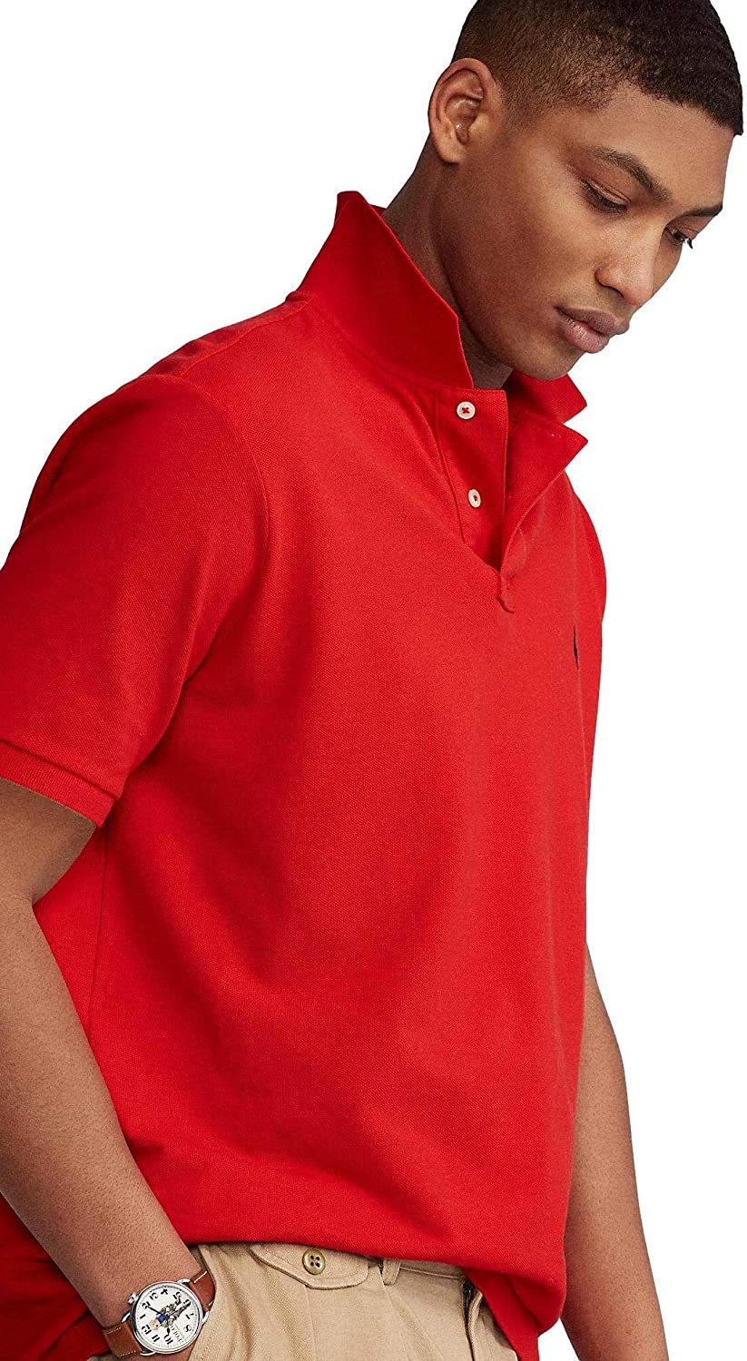 POLO RALPH LAUREN Men's Short Sleeve Knit Pima Polo