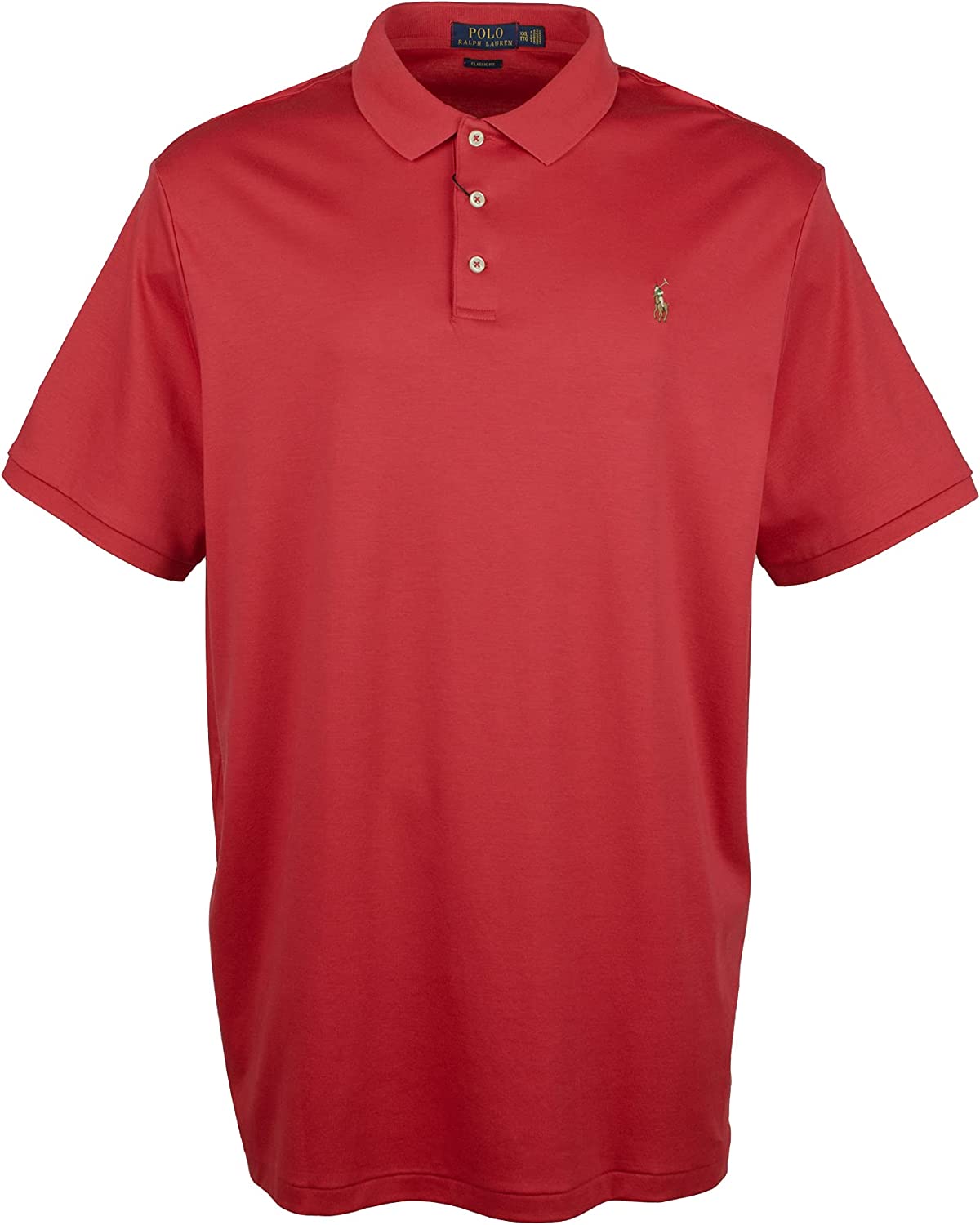 POLO RALPH LAUREN Men's Short Sleeve Knit Pima Polo