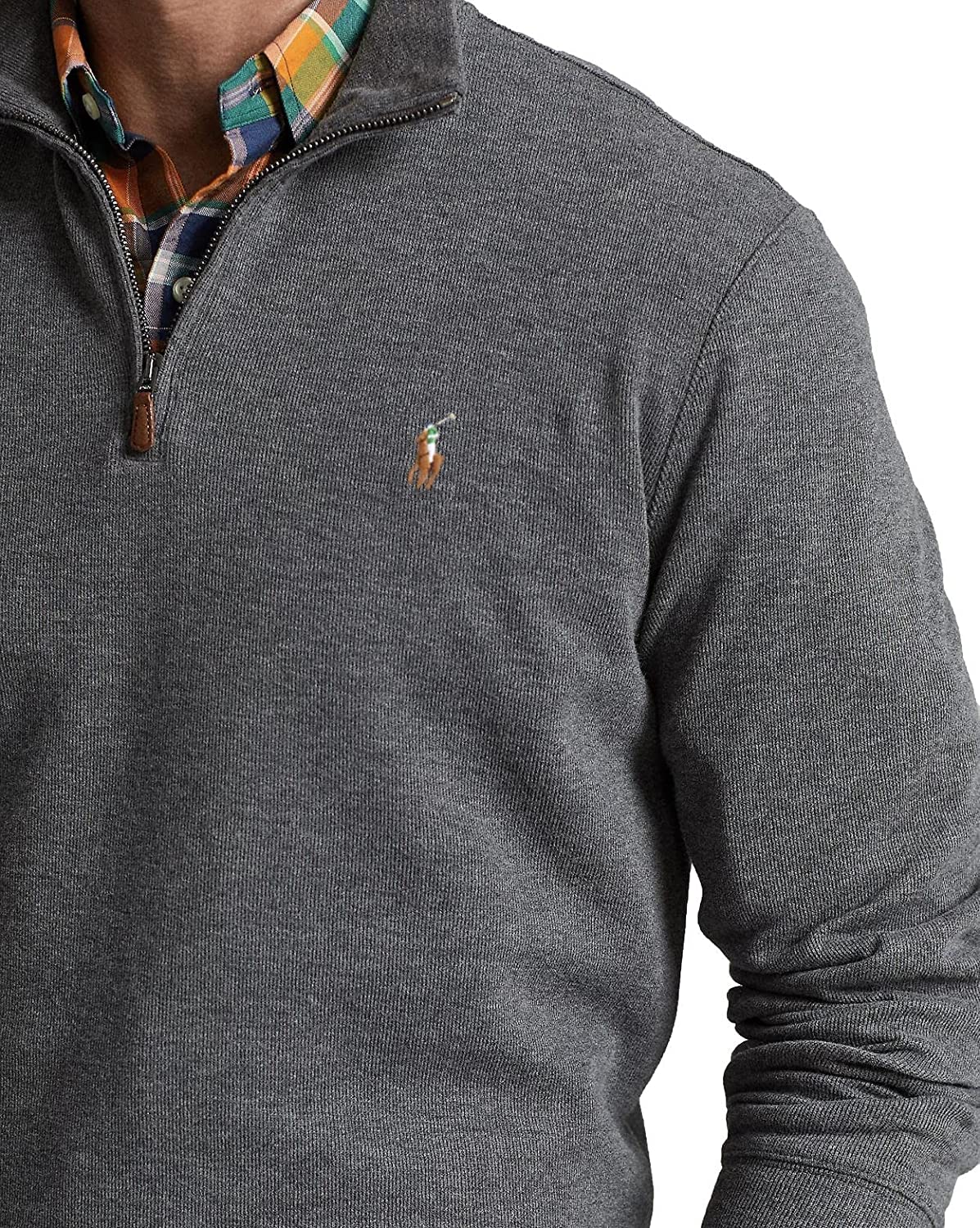 POLO RALPH LAUREN Men's Classic Estate-Rib Quarter-Zip Pullover Sweater