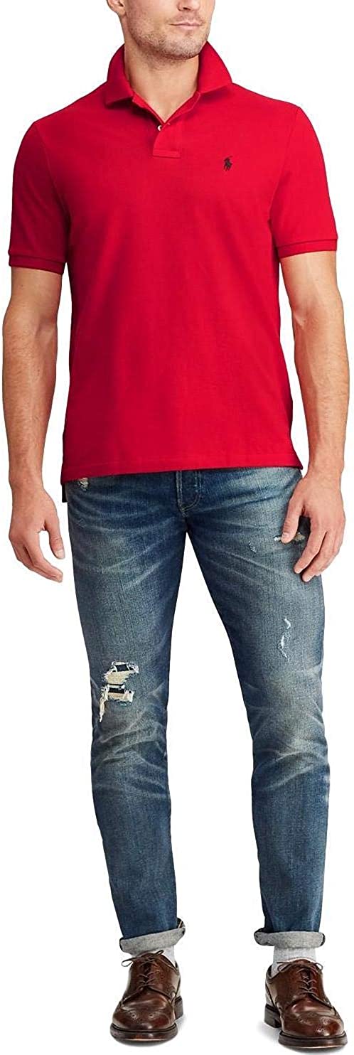 POLO RALPH LAUREN Men's Short Sleeve Knit Pima Polo