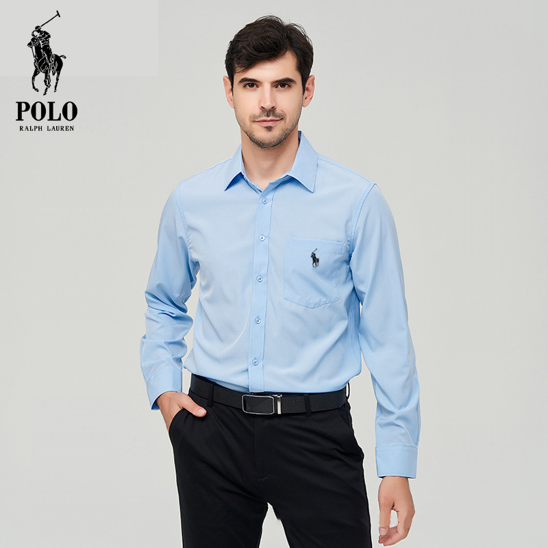 Ralph Lauren Men's Hot style Popular stretch solid color casual  shirt