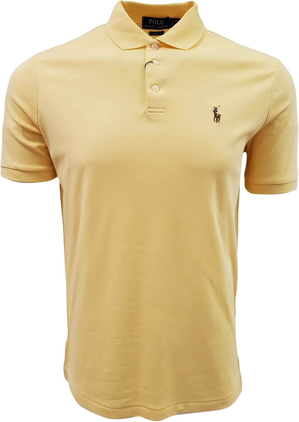 POLO RALPH LAUREN Men's Short Sleeve Knit Pima Polo