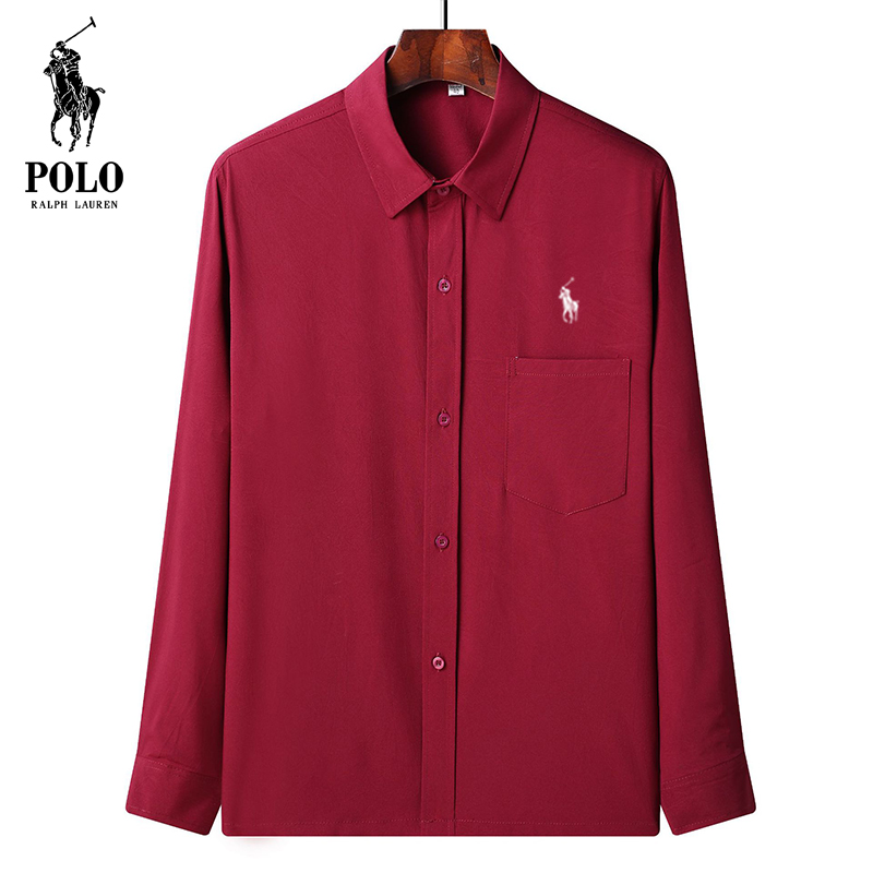 Ralph Lauren Men's Summer loose large size long sleeve shirt