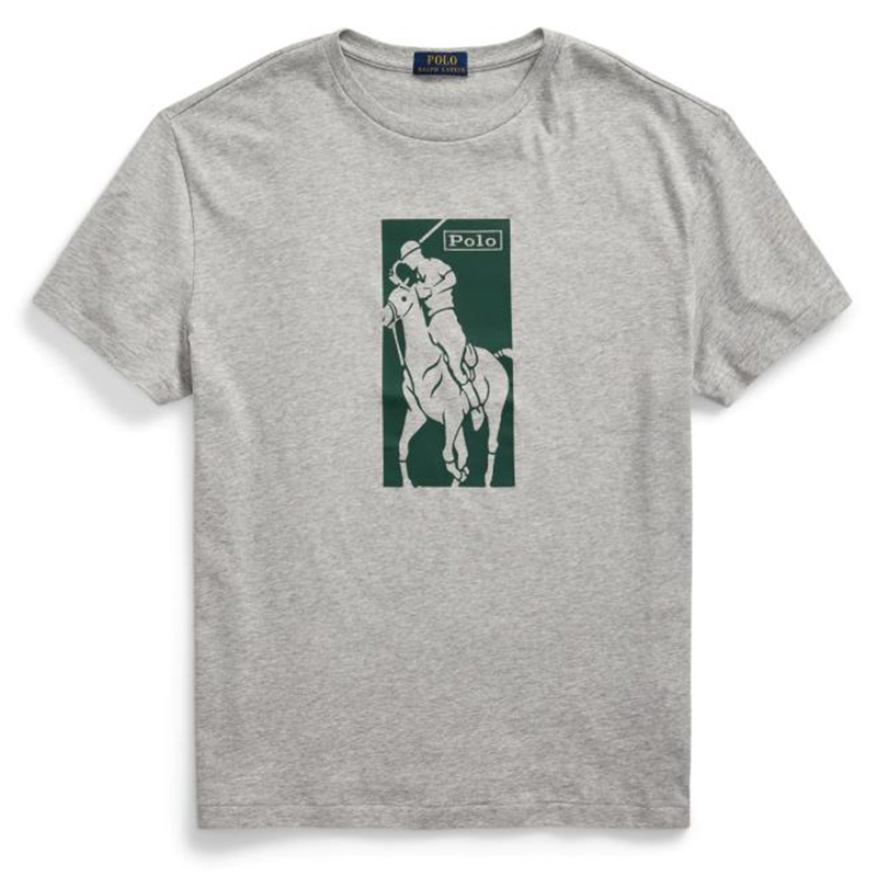 Ralph Lauren Pony Print T-Shirt Andover Heather