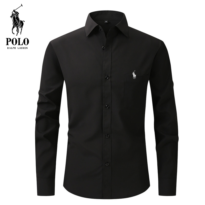 Ralph Lauren Men's Hot style Popular stretch solid color casual  shirt