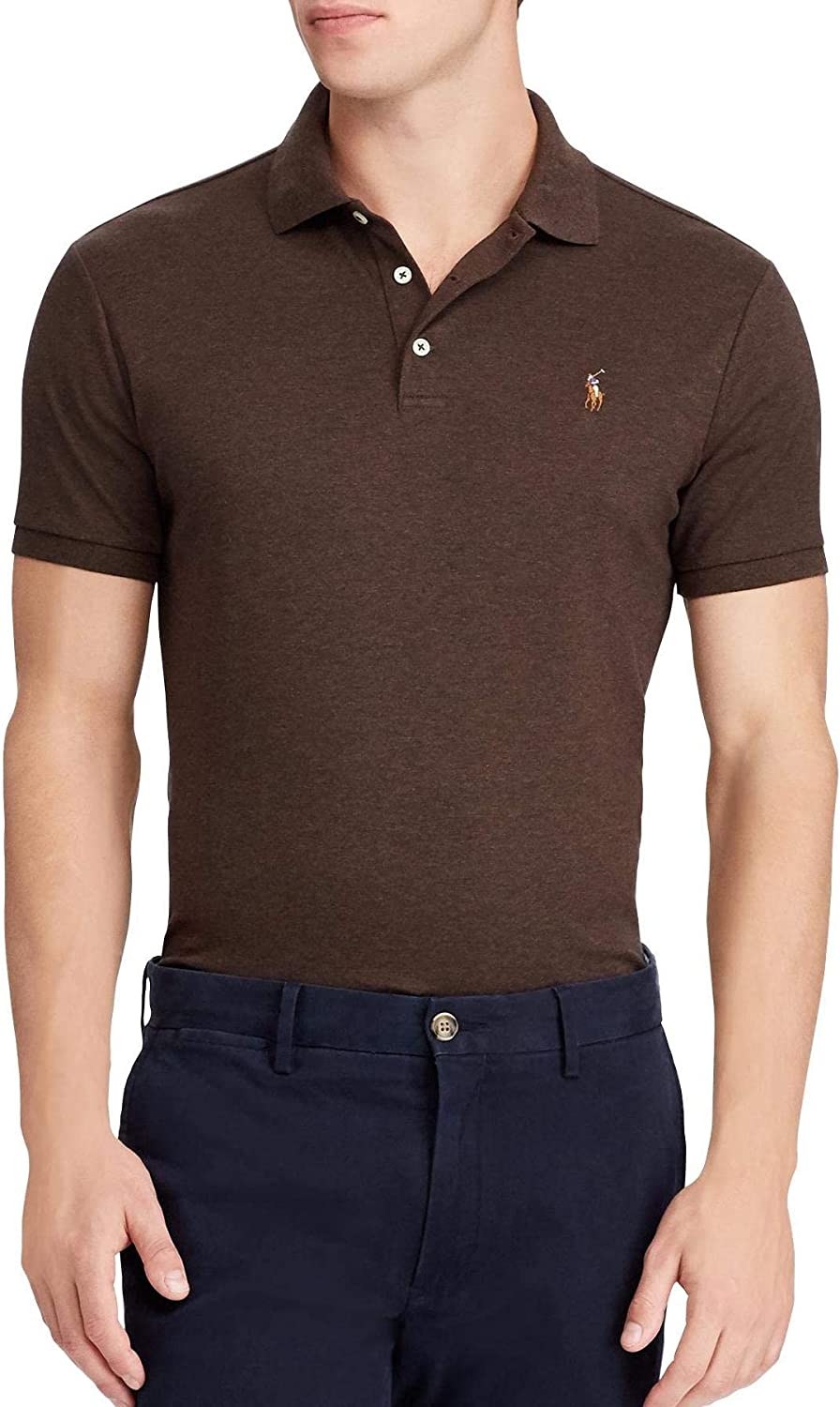 POLO RALPH LAUREN Men's Short Sleeve Knit Pima Polo