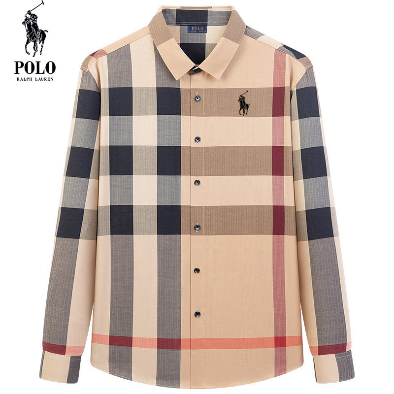 Ralph Lauren® Spring and Autumn Men's Fashion Trendy Plaid Shirt