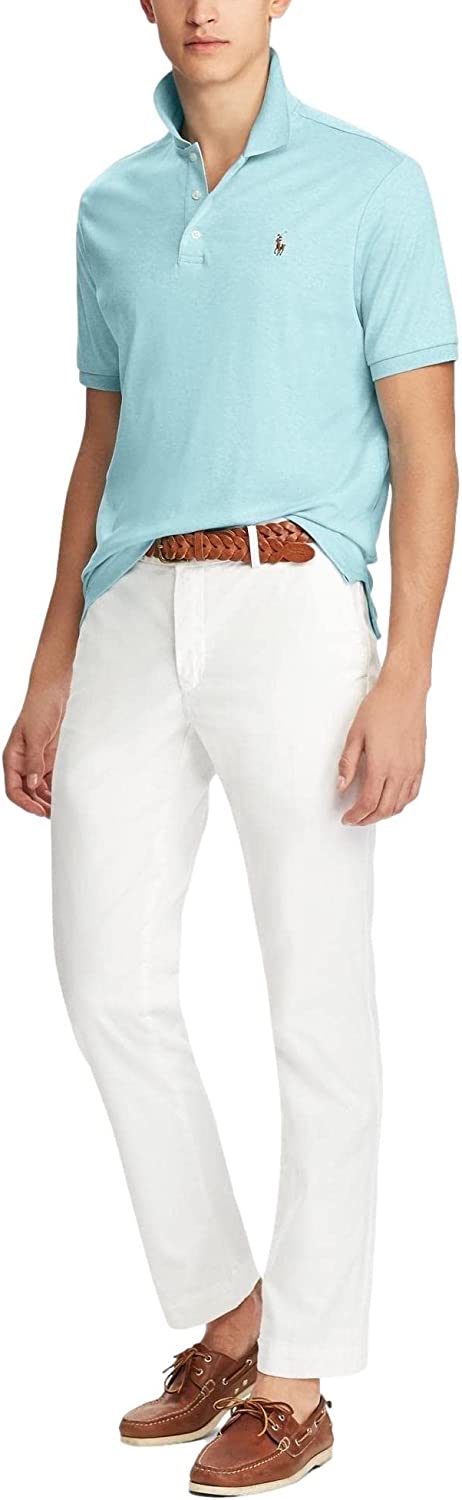 POLO RALPH LAUREN Men's Short Sleeve Knit Pima Polo