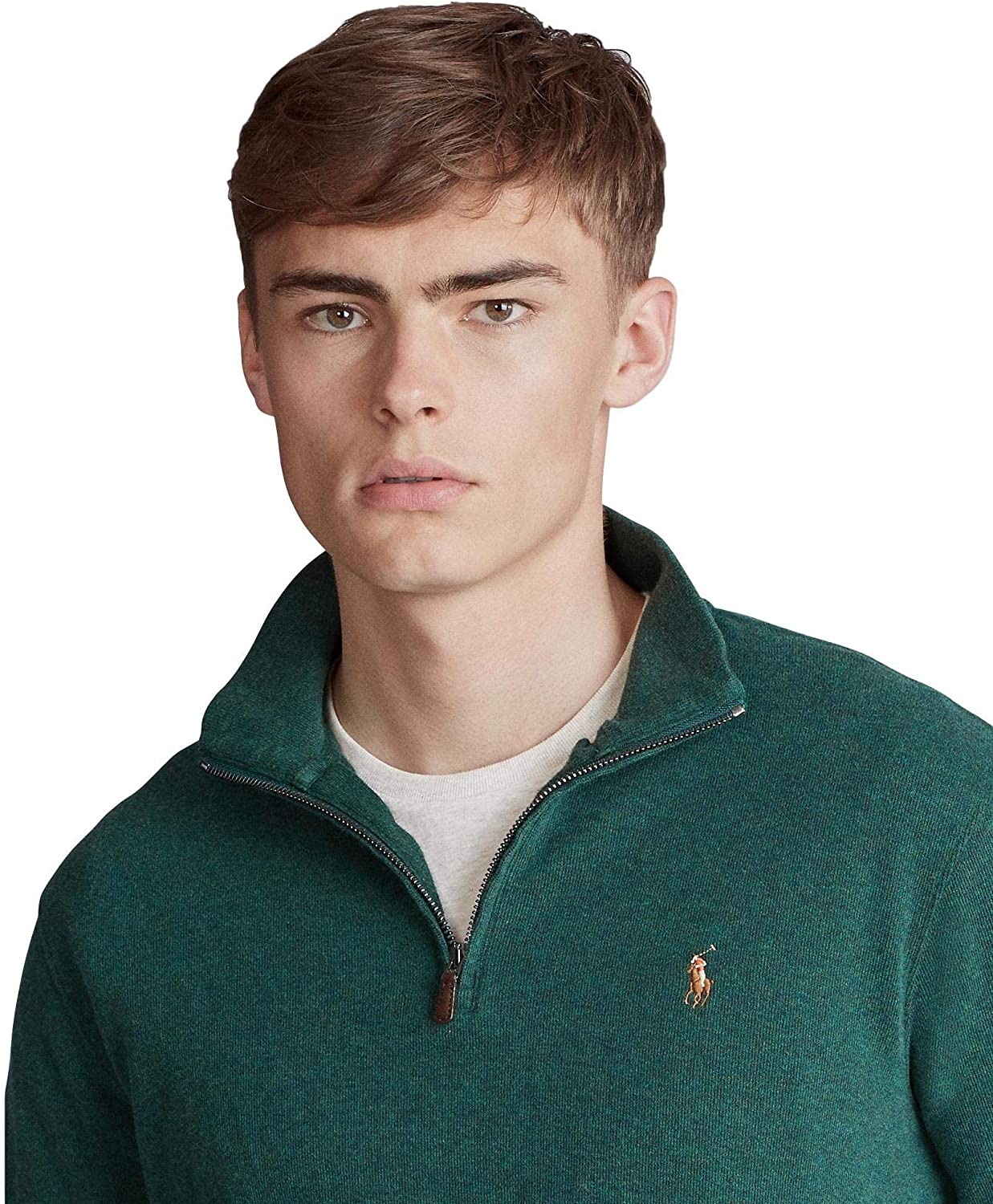 POLO RALPH LAUREN Men's Classic Estate-Rib Quarter-Zip Pullover Sweater