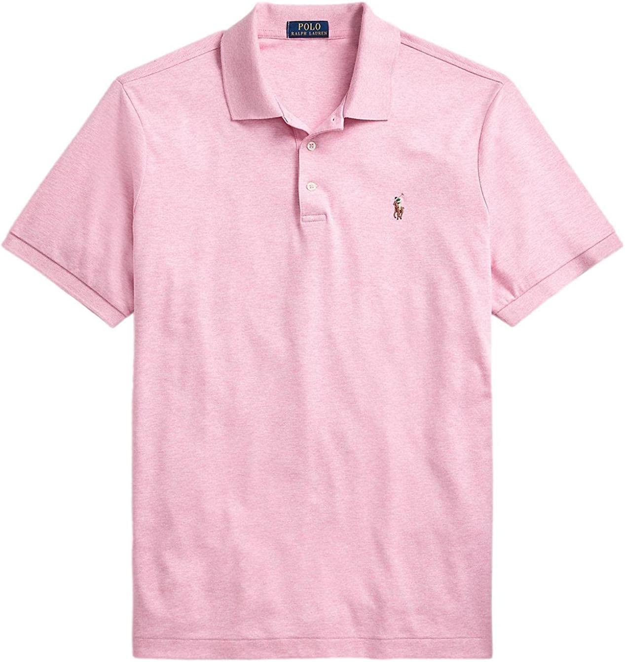 POLO RALPH LAUREN Men's Short Sleeve Knit Pima Polo