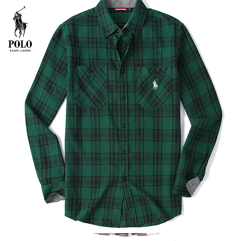 Ralph Lauren Men's flannel plaid shirt（Last day of limited time specials）