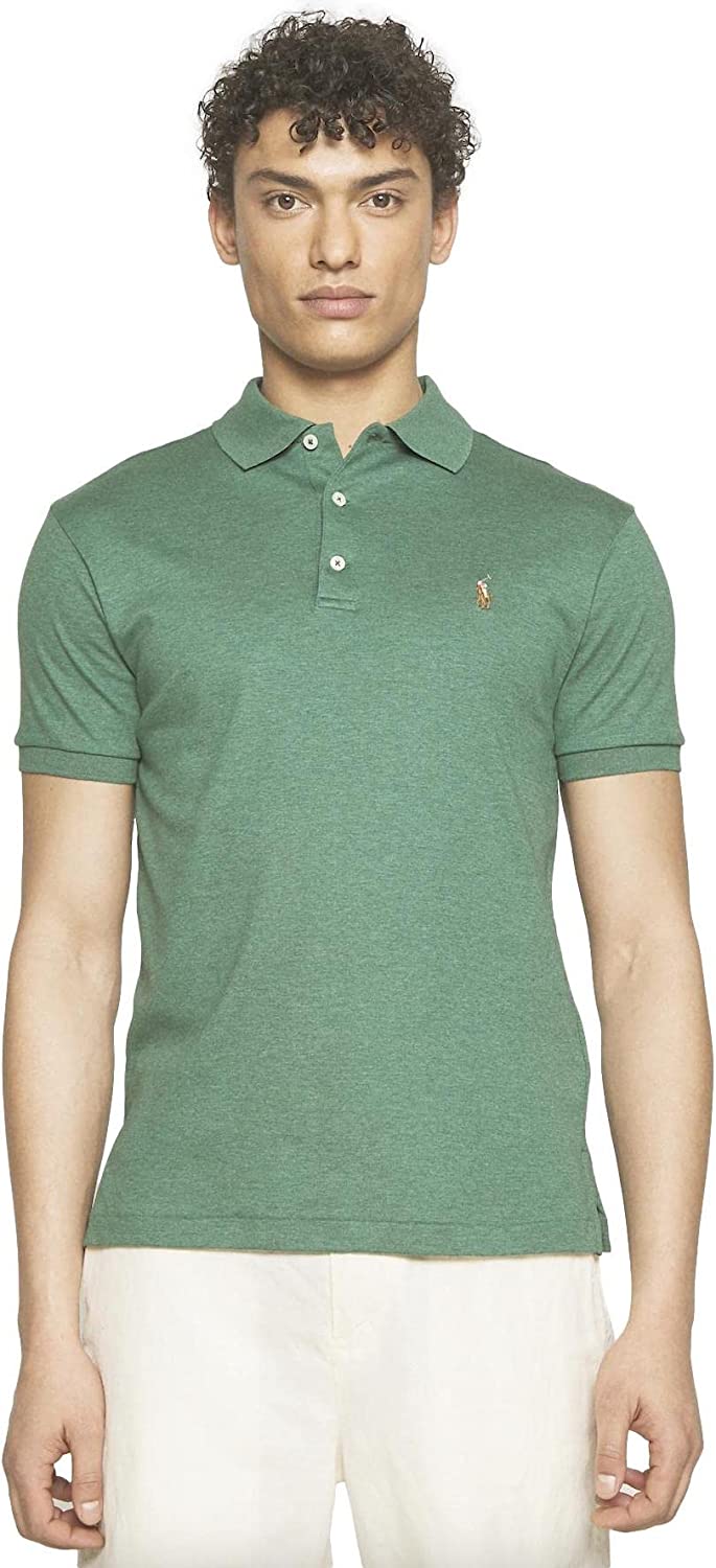POLO RALPH LAUREN Men's Short Sleeve Knit Pima Polo