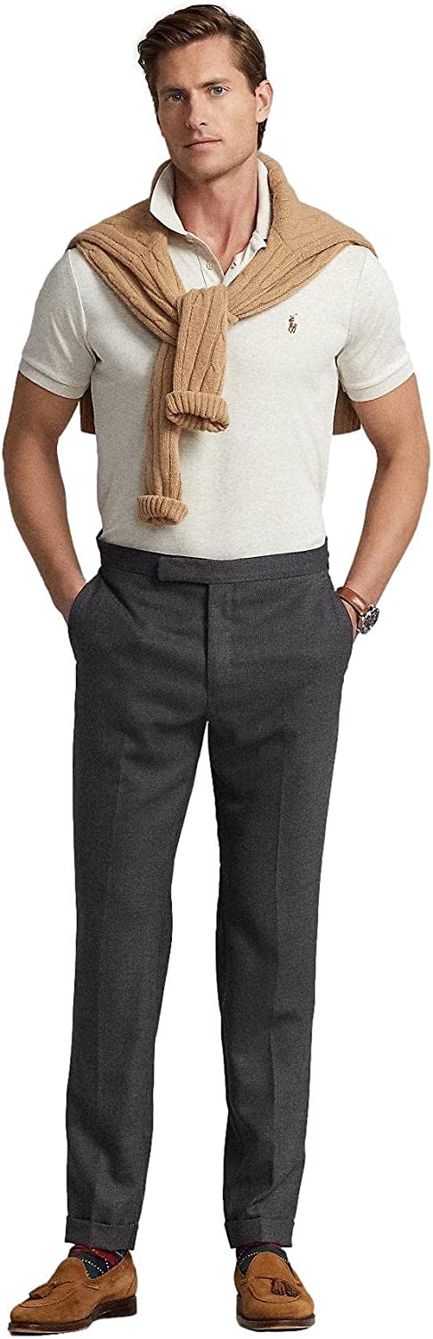 POLO RALPH LAUREN Men's Short Sleeve Knit Pima Polo