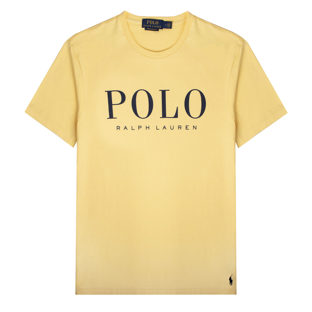 Ralph Lauren Custom Slim Fit Logo Jersey T-Shirt Empire Yellow