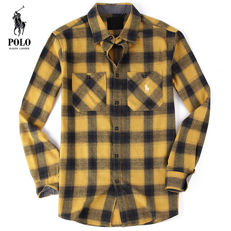 Ralph Lauren Men's flannel plaid shirt（Last day of limited time specials）