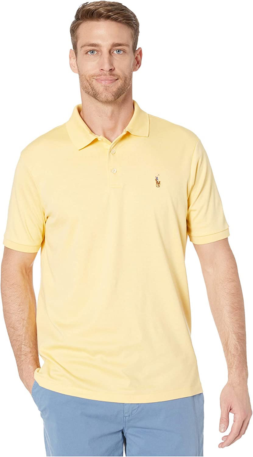 POLO RALPH LAUREN Men's Short Sleeve Knit Pima Polo