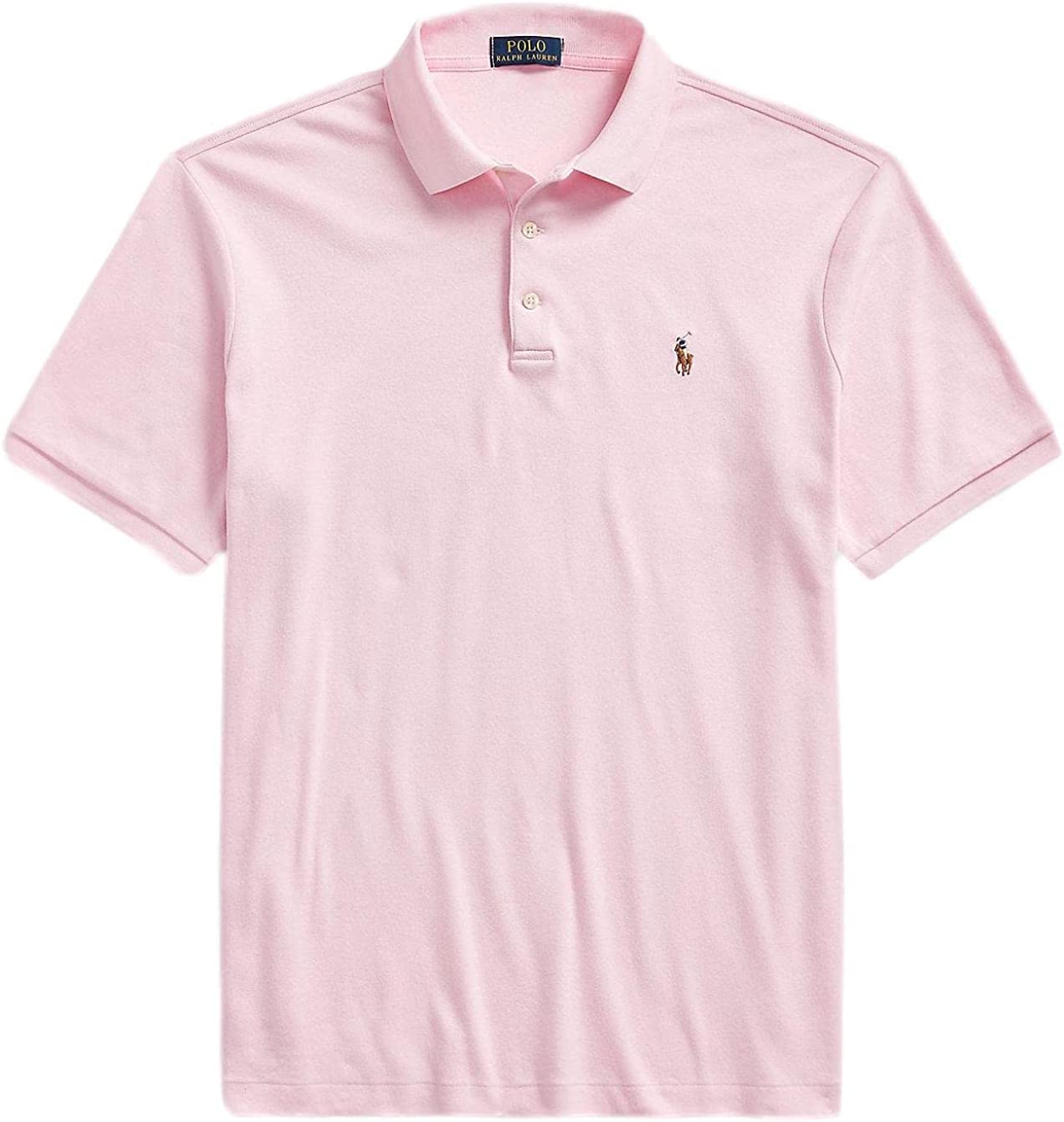 POLO RALPH LAUREN Men's Short Sleeve Knit Pima Polo