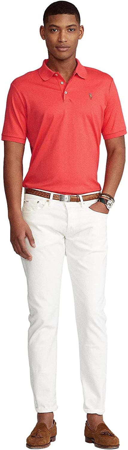 POLO RALPH LAUREN Men's Short Sleeve Knit Pima Polo