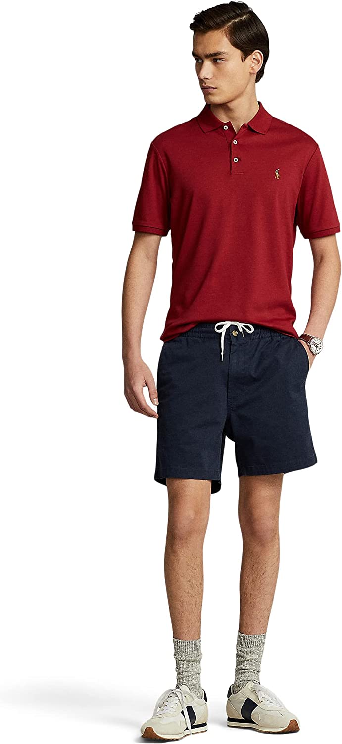 POLO RALPH LAUREN Men's Short Sleeve Knit Pima Polo