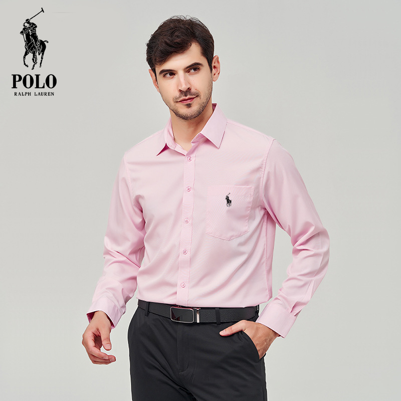 Ralph Lauren Men's Hot style Popular stretch solid color casual  shirt