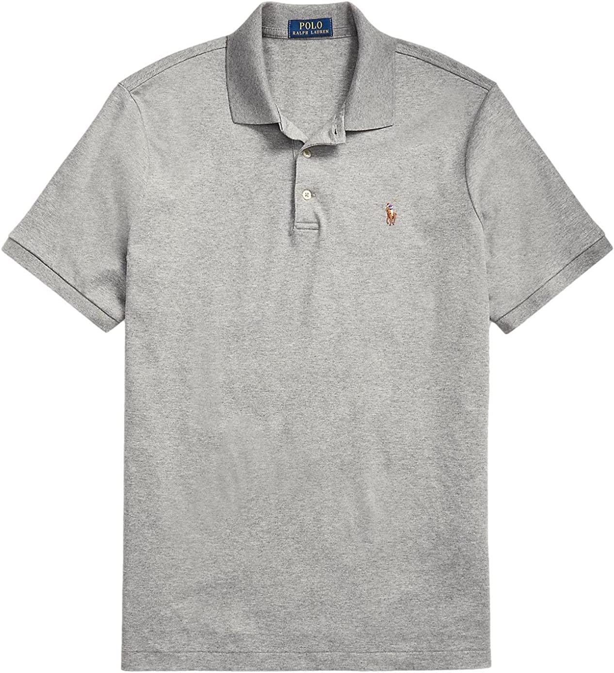 POLO RALPH LAUREN Men's Short Sleeve Knit Pima Polo