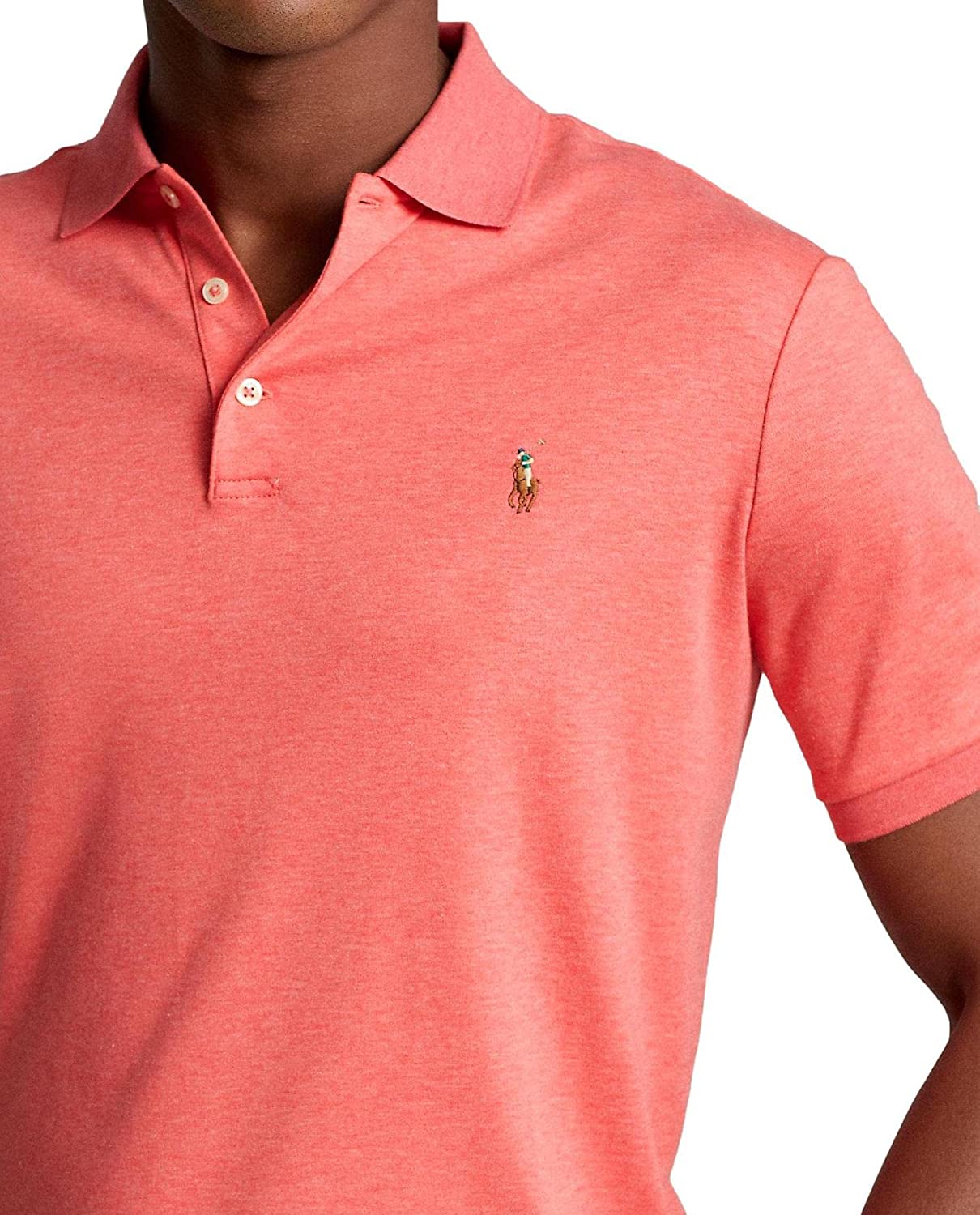 POLO RALPH LAUREN Men's Short Sleeve Knit Pima Polo