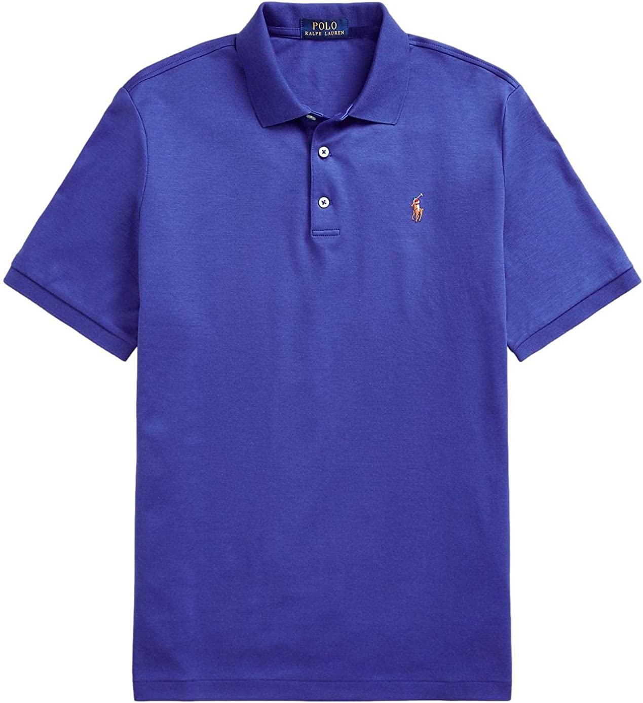 POLO RALPH LAUREN Men's Short Sleeve Knit Pima Polo