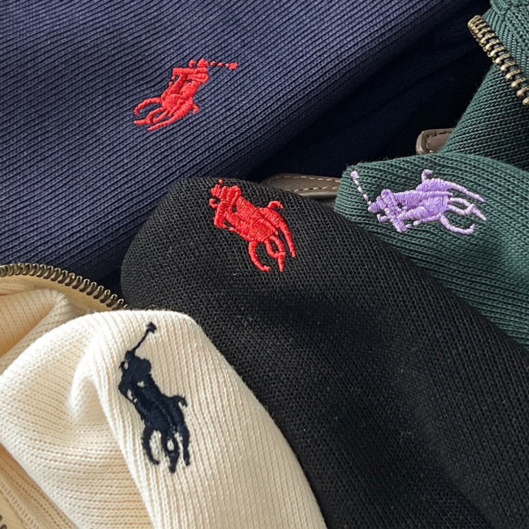 Ralph Lauren Men's Half zip stand collar sweatshirt jacket