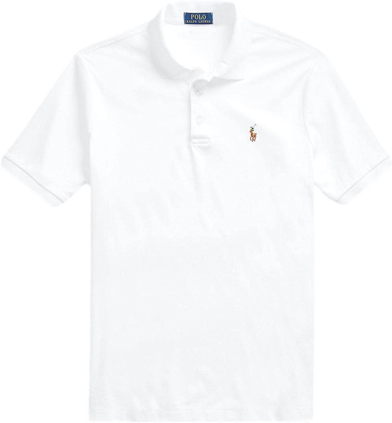 POLO RALPH LAUREN Men's Short Sleeve Knit Pima Polo