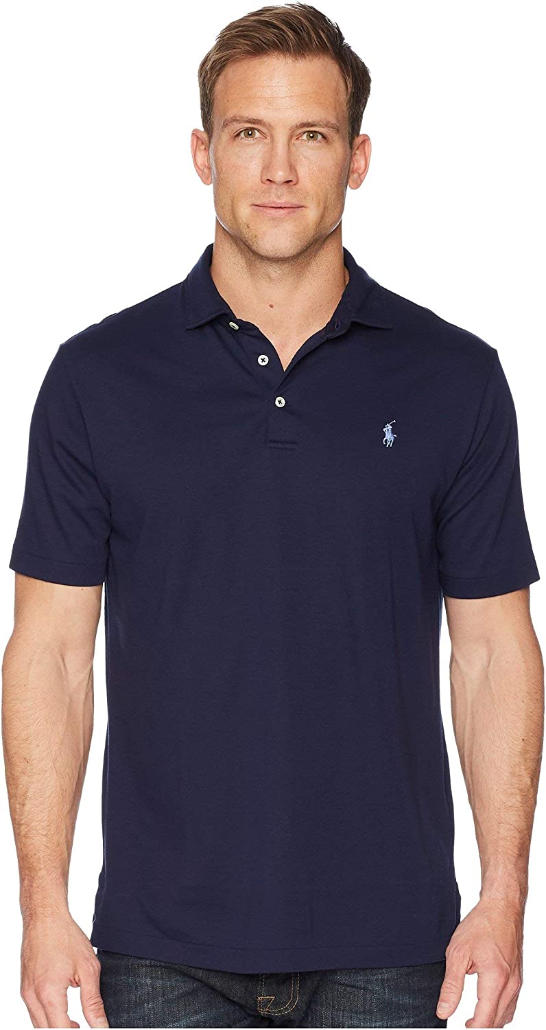 POLO RALPH LAUREN Men's Short Sleeve Knit Pima Polo